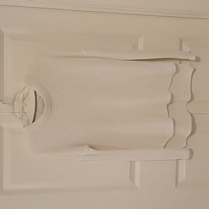 Brochu Walker Open Knit White Sweater